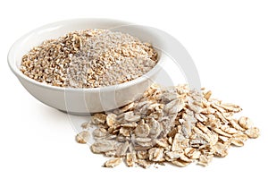 Oatmeal and porridge oats