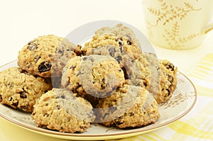 Oatmeal raisin chocolate chip cookies