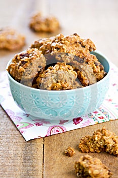 Oatmeal and raisin cookies