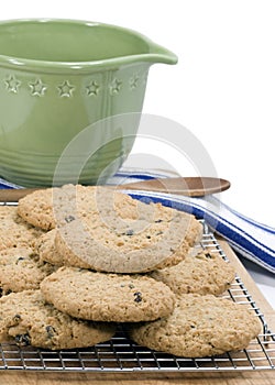 Oatmeal Raisin Cookies - vertical photo