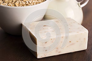 Oatmeal soap photo