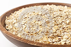 oatmeal on a white background