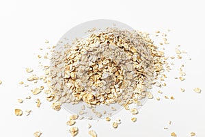 oatmeal on a white background