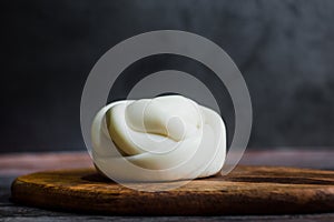 Oaxaca Chesse or queso oaxaca or quesillo is a Mexican fresh white Chesse from Mexico photo
