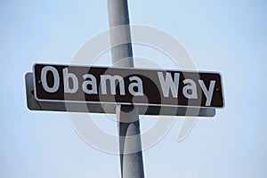 Obama Way Street Sign photo