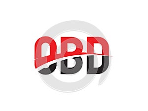OBD Letter Initial Logo Design Vector Illustration