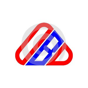 OBD letter logo creative design with vector graphic, OBD