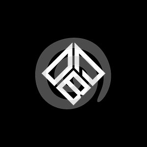 OBD letter logo design on black background. OBD creative initials letter logo concept. OBD letter design