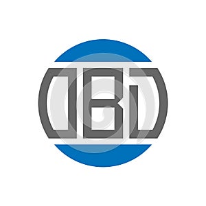 OBD letter logo design on white background. OBD creative initials circle logo concept. OBD letter design