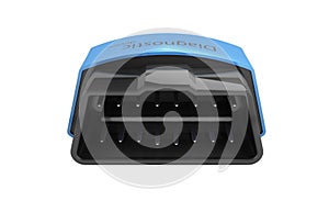 OBD2 wireless car scanner isolated on white background 3d illustration without shadow photo