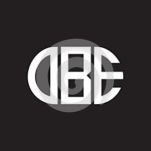 OBE letter logo design on black background. OBE creative initials letter logo concept. OBE letter design