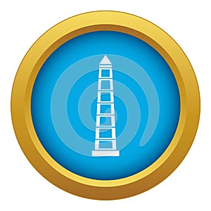 Obelisco of Buenos Aires icon blue vector isolated
