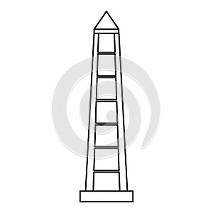 Obelisco of Buenos Aires icon, outline style