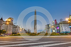 The Obelisco, Located at 9 de Julio Avenue in Buenos Aires photo