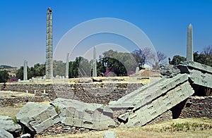 The obelisk in Axum, Ethiopia