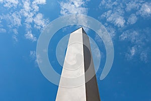 Obelisk column marble blue sky