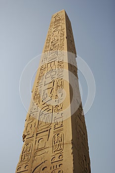 Obelisk in karnak temple