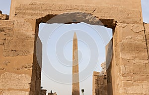 Obelisk in Karnak Temple, Luxor, Egypt