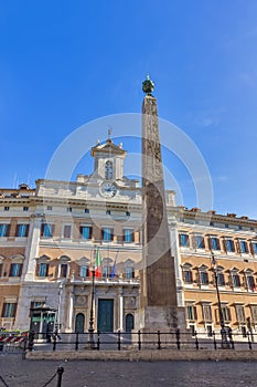 Obelisk of Montecitorio, Rome, Italy