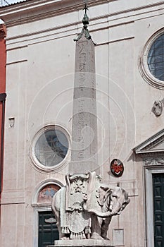 Obelisk in Piazza della Rotonda, Rome Italy photo