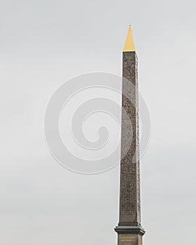 Obelisk in Place de la Concorde in Paris, France