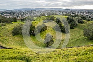 Obelisk on the summit of the One Tree Hill. Auckland, New Zealand