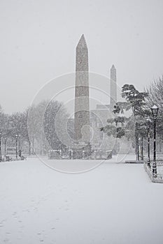 Obelisk of Theodosius (Dikilitas) in Sultanahmet Square. photo