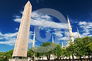 The Obelisk of Theodosius at the Hippodrome in Istanbul, Turkey