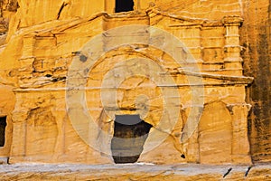 Obelisk Tomb Bab el-siq Triclinium Outer Siq Canyon Petra Jordan