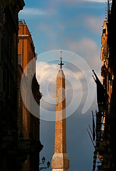 Obelisk TrinitÃ  dei Monti - Rome - Italy