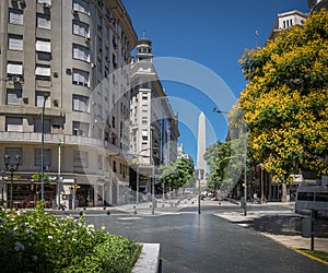 The Obelisk view from Plaza Lavalle - Buenos Aires, Argentina photo