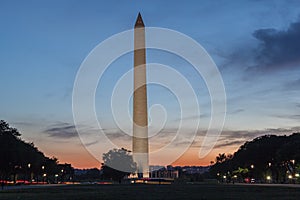 Obelisk Washington DC Night