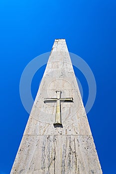 Obelix with crucifix