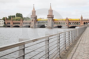 Oberbaumbrucke Bridge on River Spree, Berlin