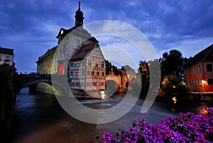 Obere Muhlbruck. Bridge in Bamberg photo