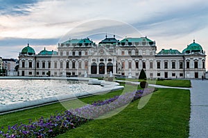 Oberes Belverede chateau in Vienna citty in Austria photo