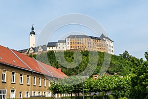 Oberes Schloss castle in Greiz town in Germany