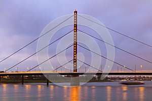 Oberkasseler Bridge in Dusseldorf