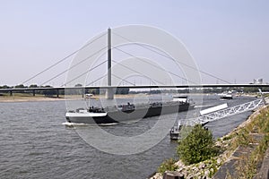 Oberkasseler Bridge in Dusseldorf