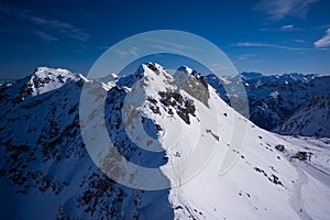 Oberstdorf mountain top in winter hÃ¶fatsblick