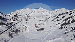 Obertauern ski aerial view