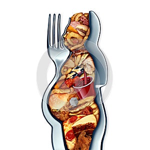 Obese Overeating photo