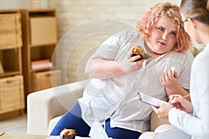 Obese Woman with Eating Disorder