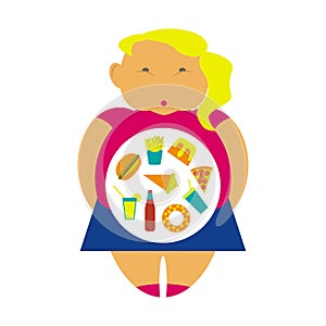 Obesity infographic template