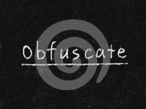 Obfuscate concept word