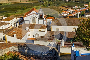 Obidos Middle Age town view photo