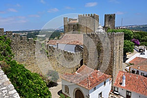 Obidos village and its castle Portugal