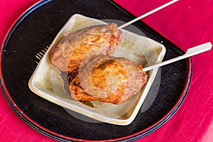Obiten - Fried fish cake, famous snack in Obi, Miyasaki photo