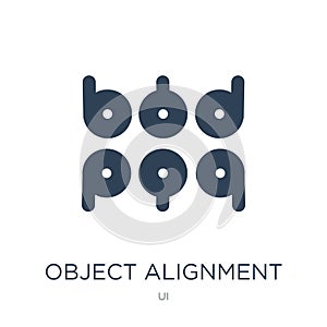 object alignment icon in trendy design style. object alignment icon isolated on white background. object alignment vector icon