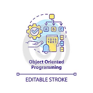 Object oriented programming concept icon